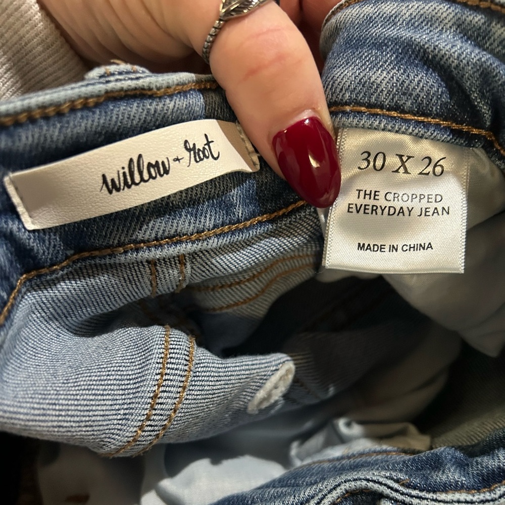 NWOT Buckle Willow & Root High Rise Cropped Stretch Jeans - Picture 10 of 16